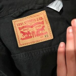 XS LEVI BLACK JEAN JACKET